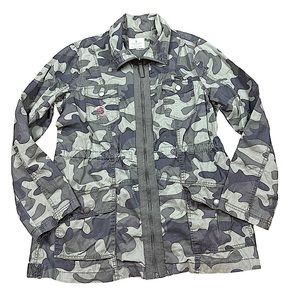 JADE & IVORY: Women’s Camo Jacket w/Embroidered Flowers -Size Large